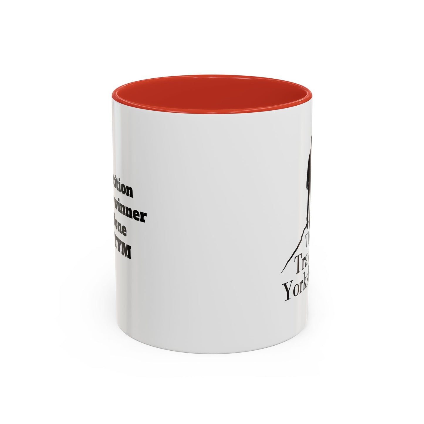 Travelling Yorkshireman Coffee Mug, Accent Mug for Tea Lovers, Unique Gift for Travelers, Personalized Drinkware, Black Handle Mug