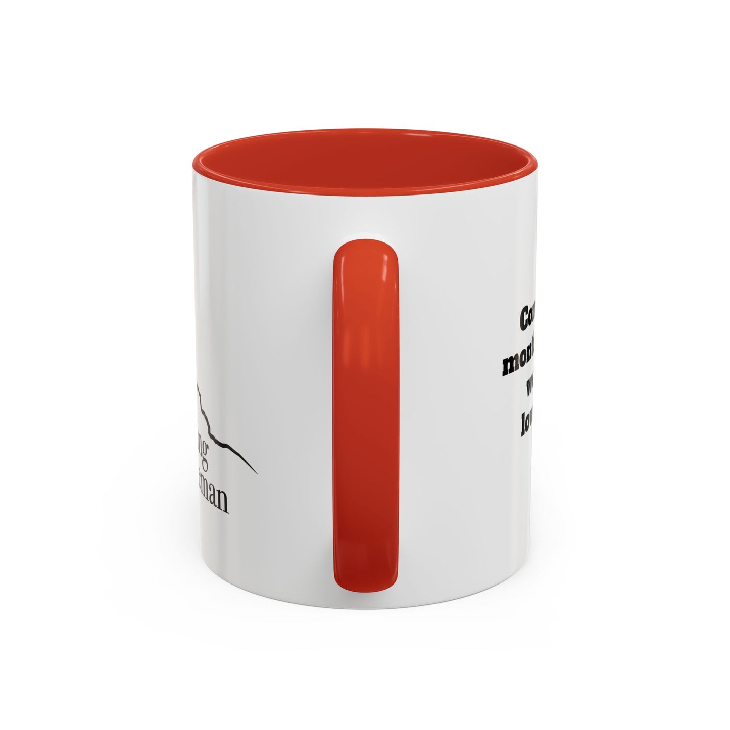 Travelling Yorkshireman Coffee Mug, Accent Mug for Tea Lovers, Unique Gift for Travelers, Personalized Drinkware, Black Handle Mug