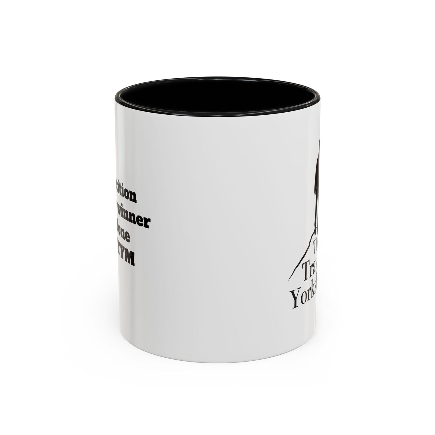Travelling Yorkshireman Coffee Mug, Accent Mug for Tea Lovers, Unique Gift for Travelers, Personalized Drinkware, Black Handle Mug