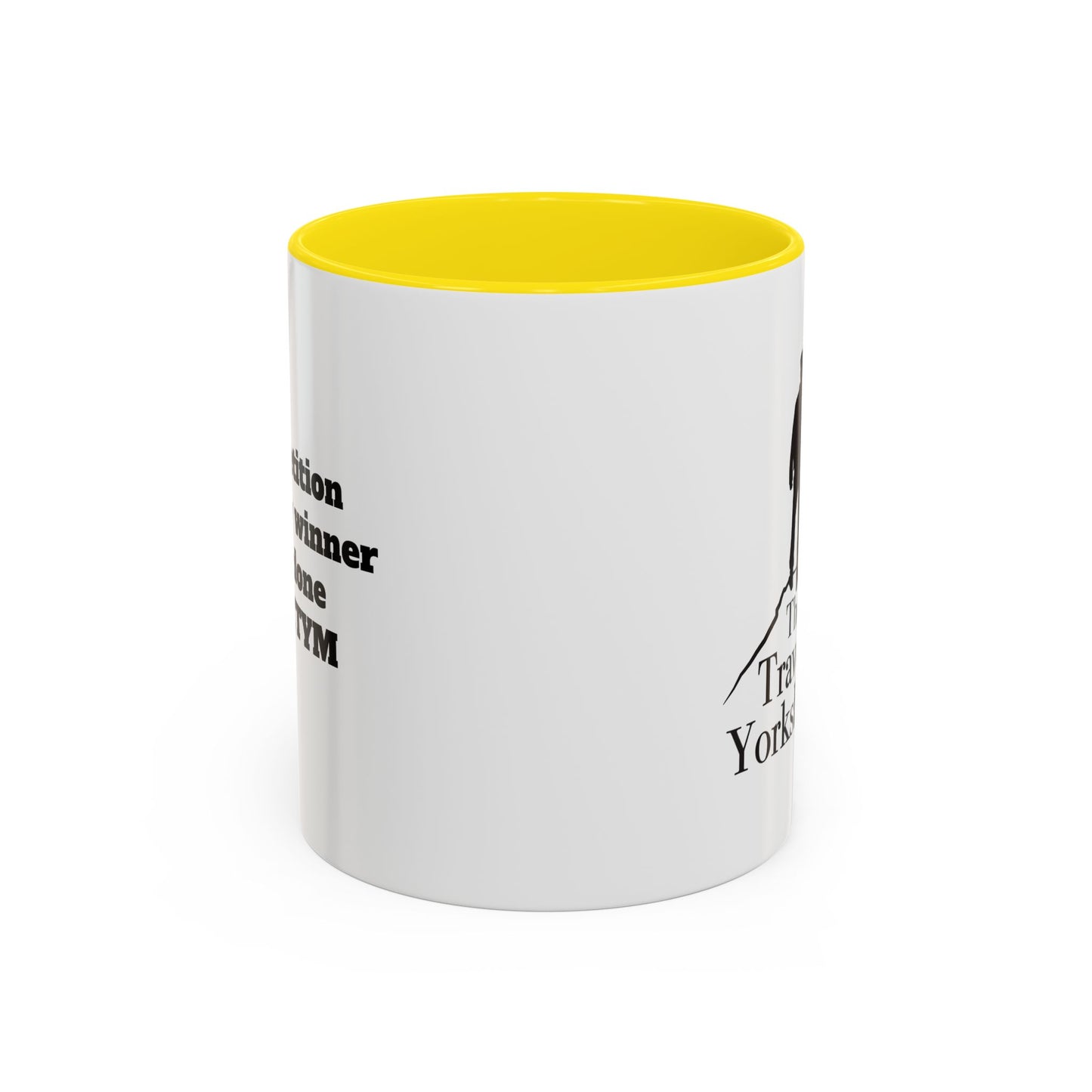 Travelling Yorkshireman Coffee Mug, Accent Mug for Tea Lovers, Unique Gift for Travelers, Personalized Drinkware, Black Handle Mug