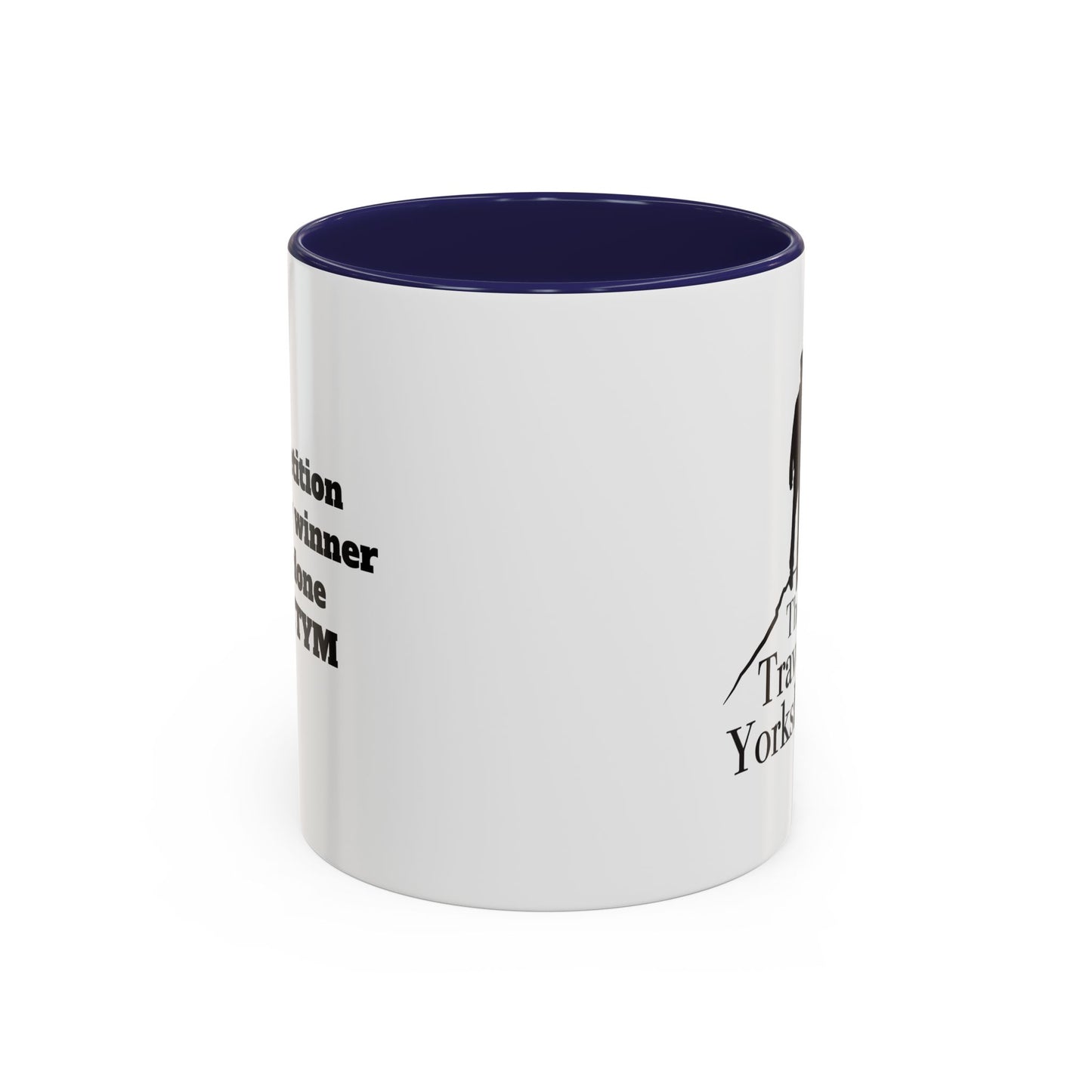 Travelling Yorkshireman Coffee Mug, Accent Mug for Tea Lovers, Unique Gift for Travelers, Personalized Drinkware, Black Handle Mug