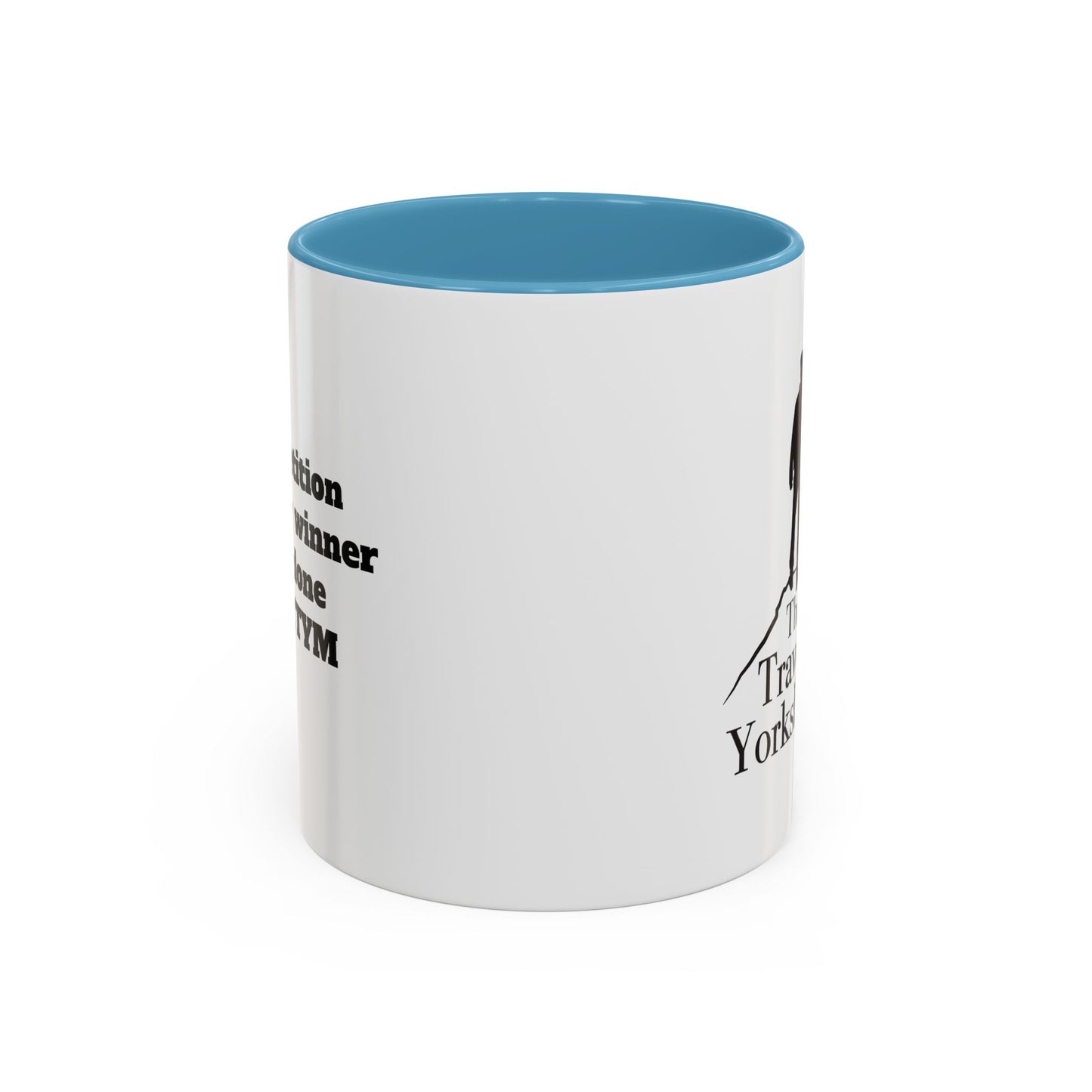 Travelling Yorkshireman Coffee Mug, Accent Mug for Tea Lovers, Unique Gift for Travelers, Personalized Drinkware, Black Handle Mug