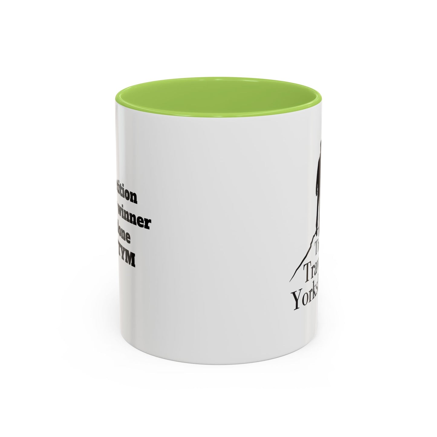 Travelling Yorkshireman Coffee Mug, Accent Mug for Tea Lovers, Unique Gift for Travelers, Personalized Drinkware, Black Handle Mug