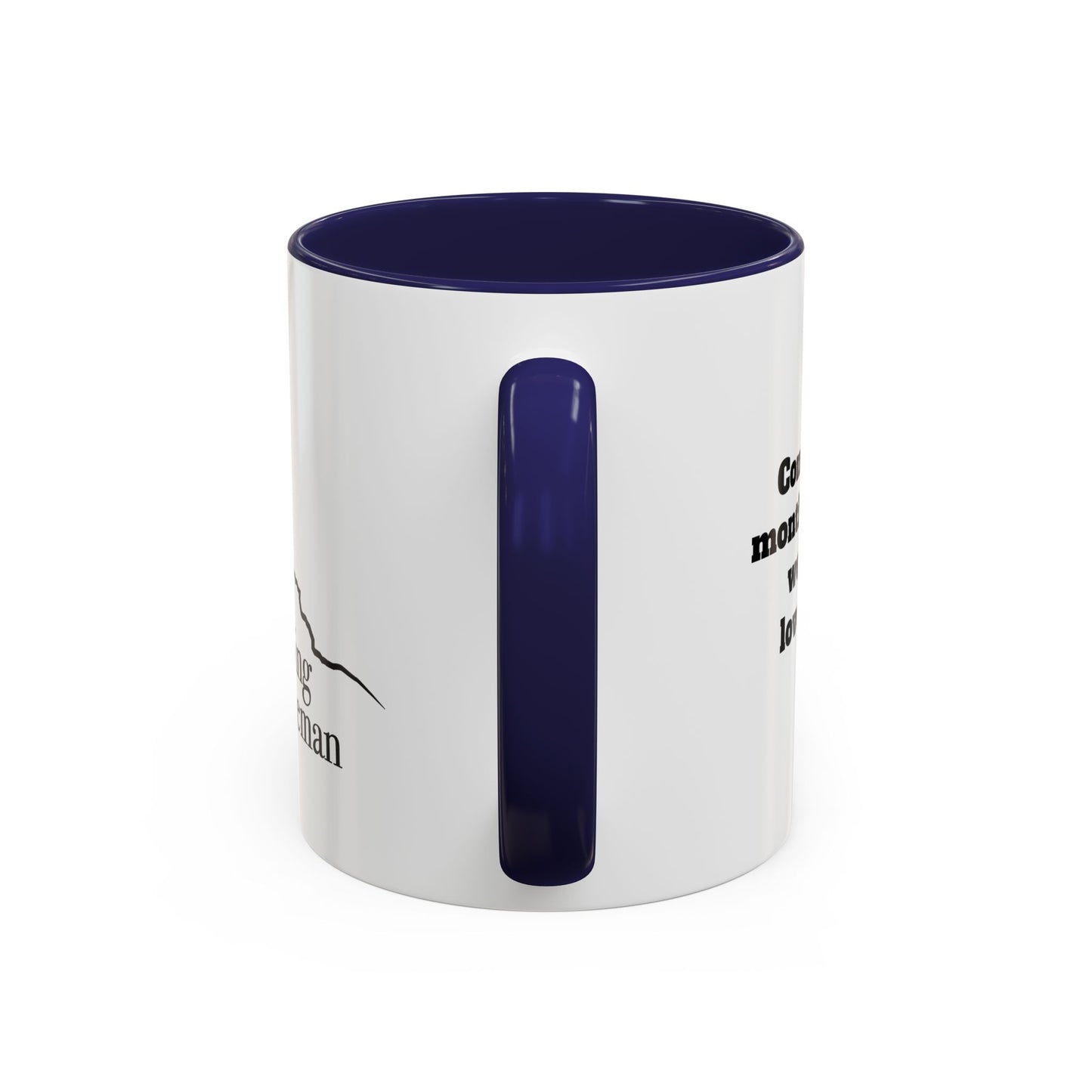 Travelling Yorkshireman Coffee Mug, Accent Mug for Tea Lovers, Unique Gift for Travelers, Personalized Drinkware, Black Handle Mug